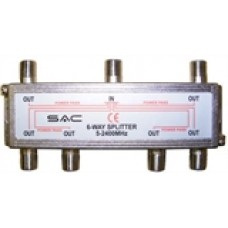 SAC 6 Way UHF Indoor Splitter