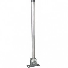 20" x 1" Loft Kit Straight Aluminium Alloy Mast/Pole with Wall Facia Bracket & Mast End